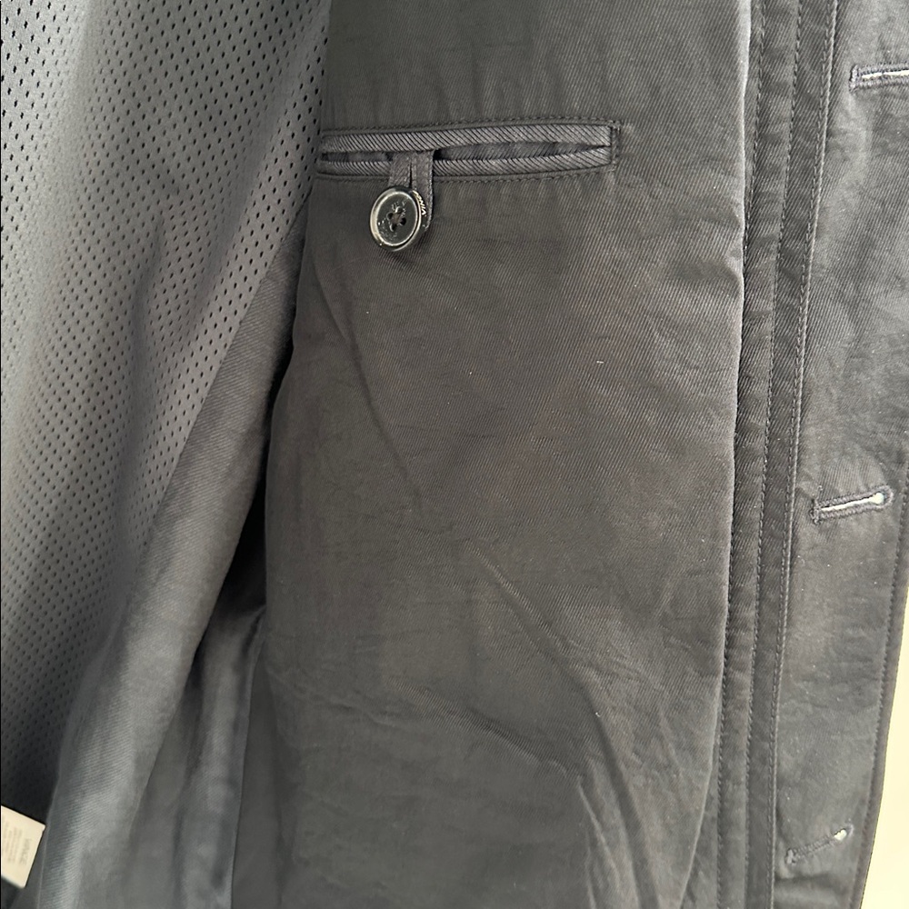 Vince Navy Blue Tech Blazer Mens M - Picture 5 of 7